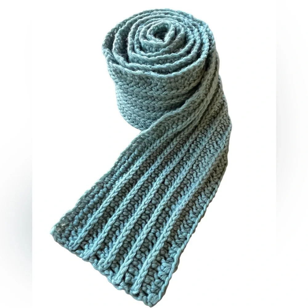 NEW Handmade Crochet Wool Scarf